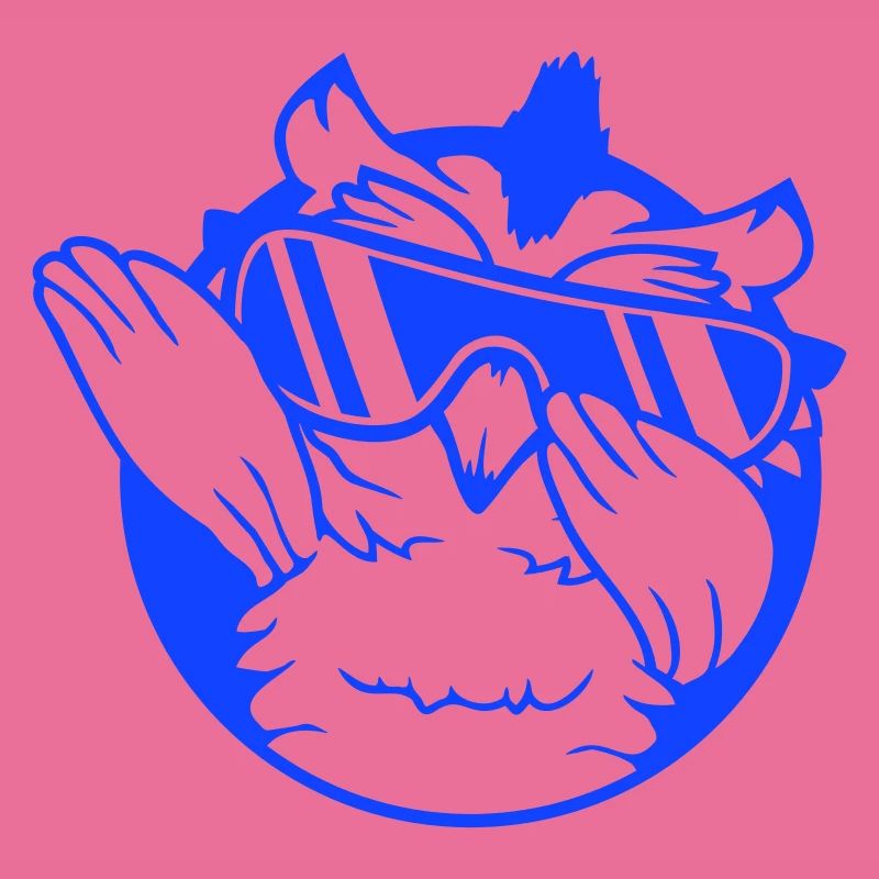 Eule Dabbing Dab Dance Pose Geste Sonnenbrille süß