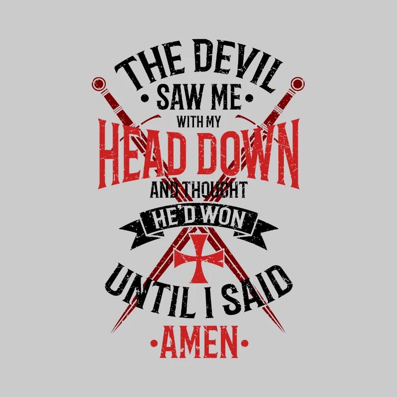 The Devil Saw Me With My Head Down Rot/Schwarz
