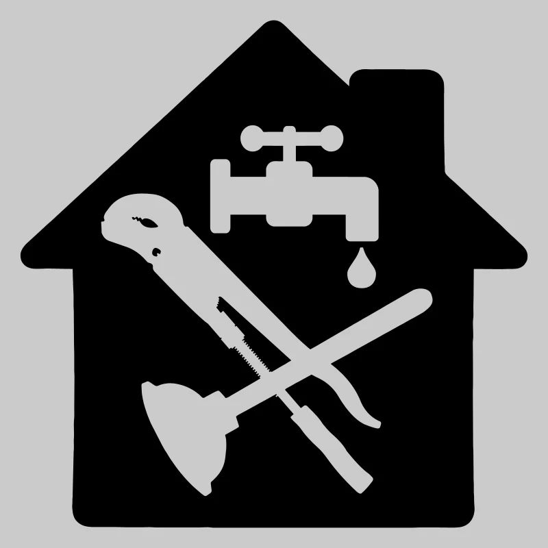 Tool logo plumber in cottage