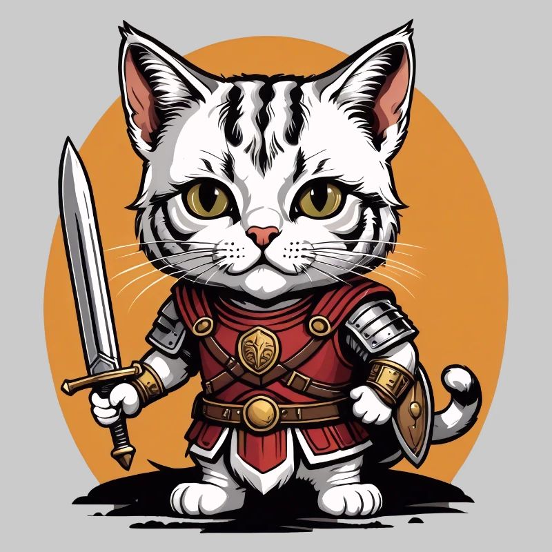 Cat Römischer Krieger Katze Geschenk