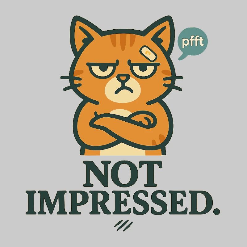 Not Impressed – Grumpy-Katze