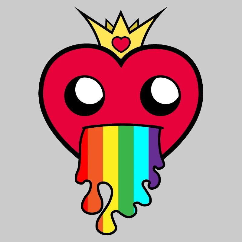 Regenbogen Herz ! Geschenk Idee !