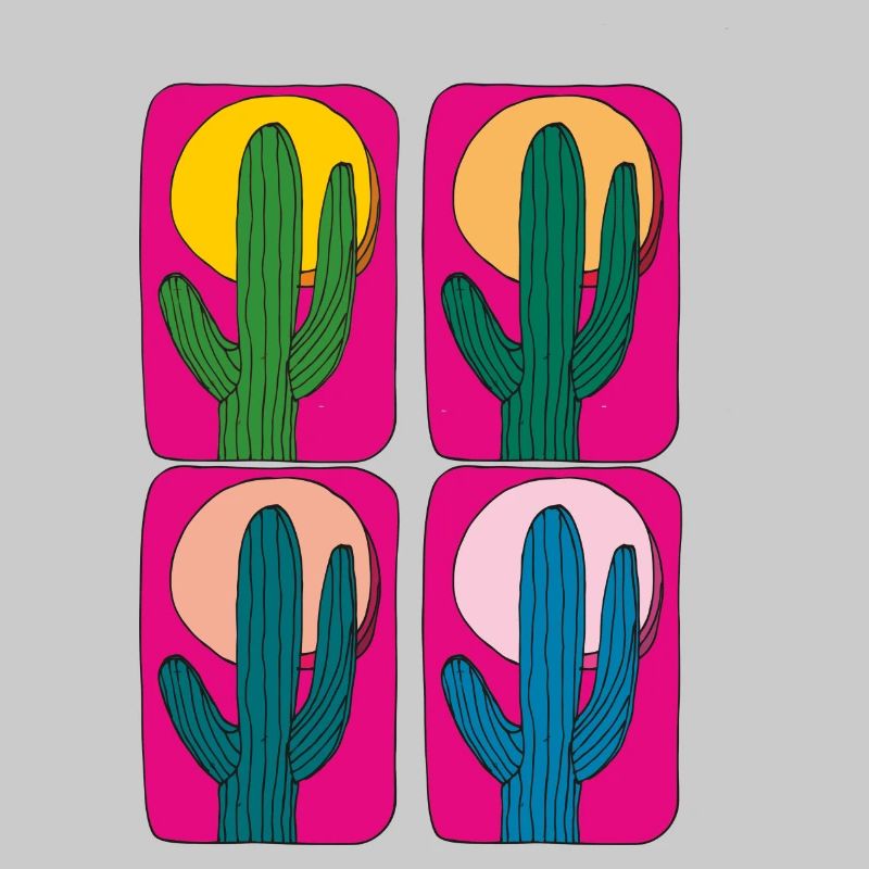 Cactus Mexique 4 plis