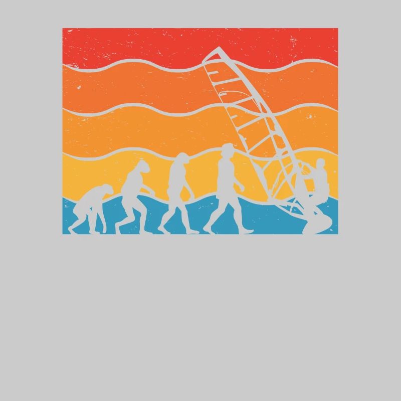 Further development of the white windsurfer