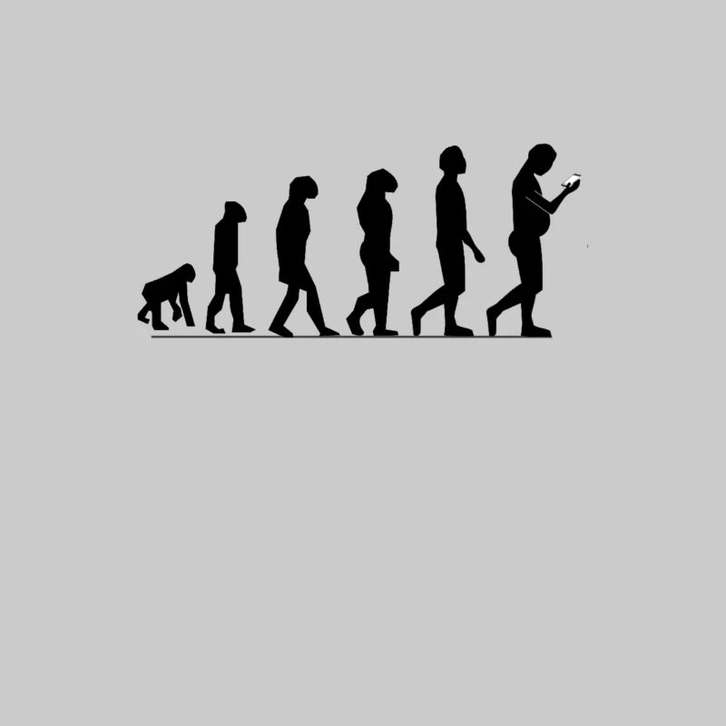funny evolution smartphone