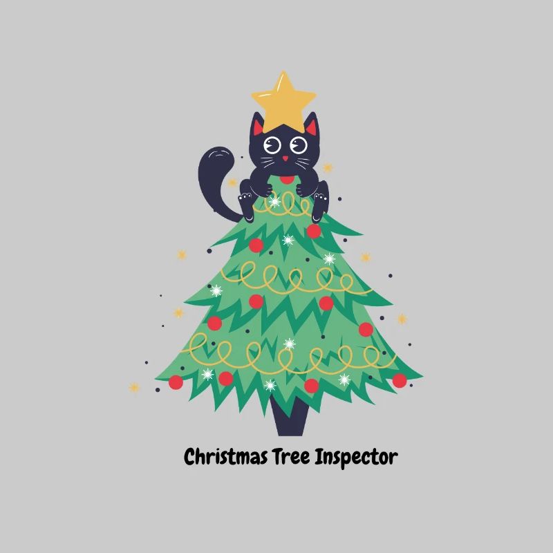 Katzen-Weihnachtspullover im Baum