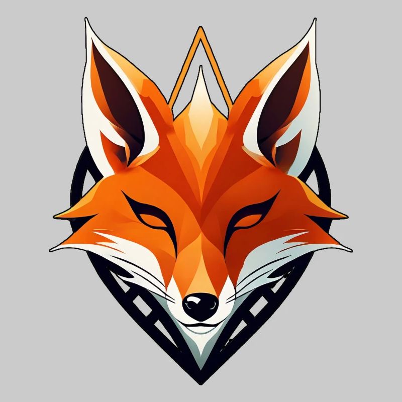 Fox logo, fox head