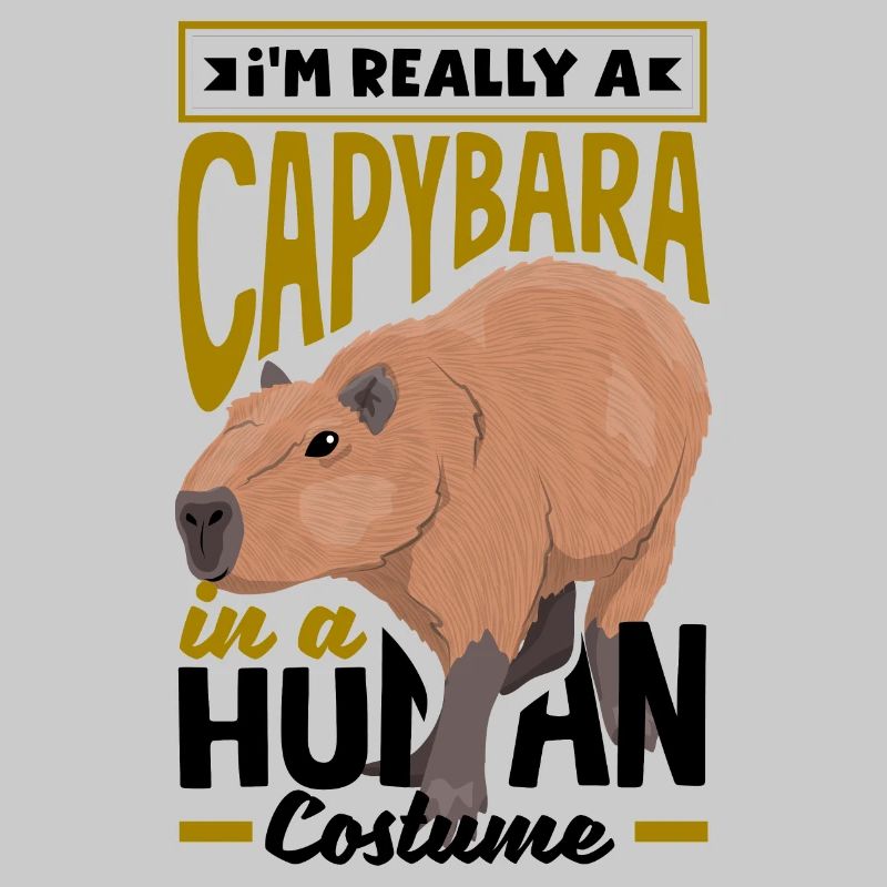 Capybara Nagetier Ich bin wirklich ein Capybara in einem Menschen