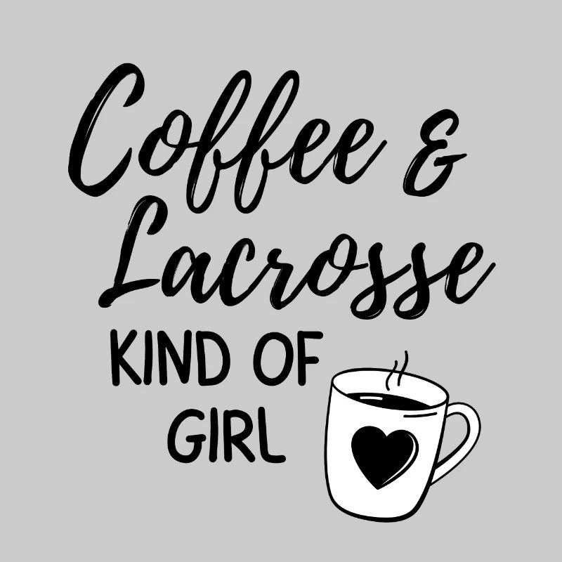 Kaffee & Lacrosse ein Mädchen.