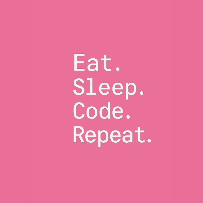 Manger. Dormir. Code. Répéter.