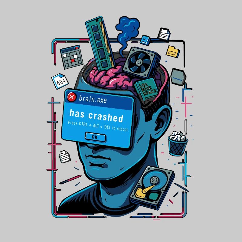 Brainexe has crashed – ILLUSTRATION