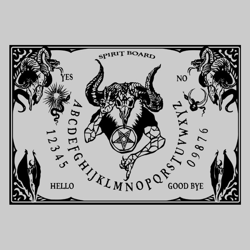Spirit board & Planchette Halloween Devil