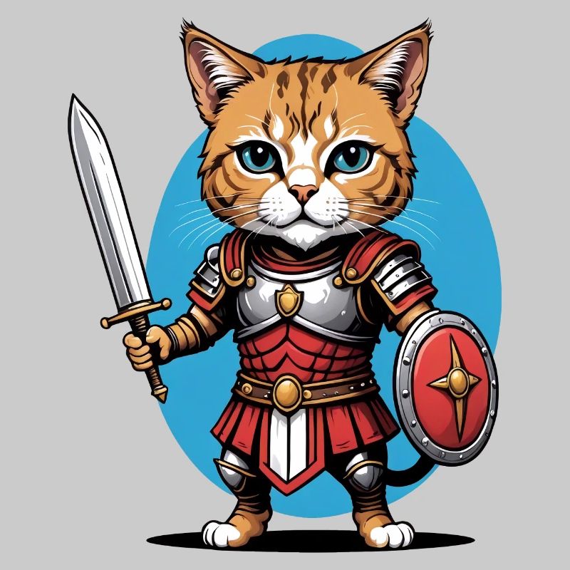Cat Römischer Krieger Katze Geschenk