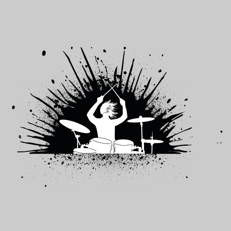 Drummer splash - auf hell