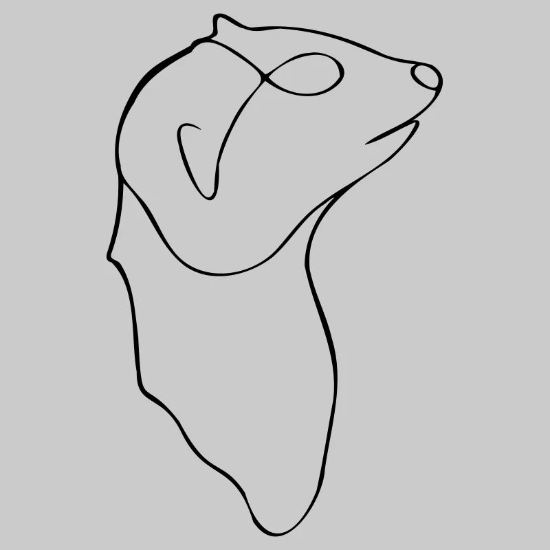 Minimalistisches Erdmännchen