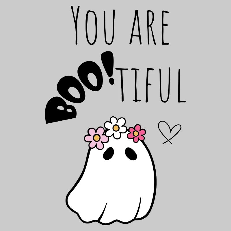 Halloween Ghost "You Are Bootiful" Comic Black