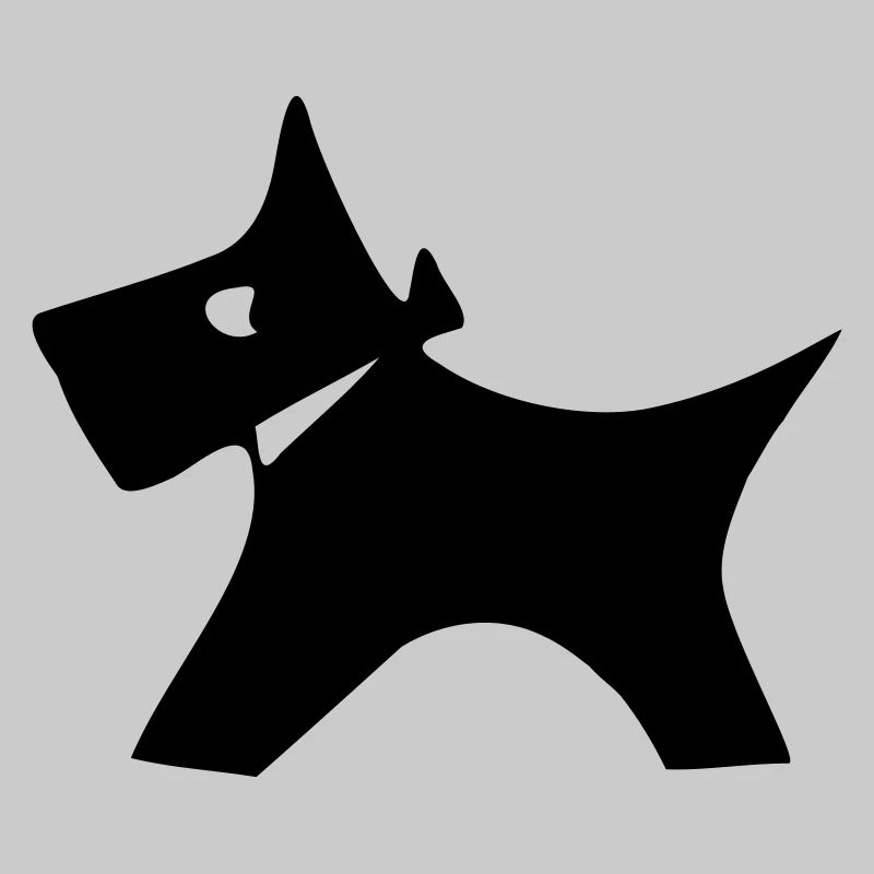 Silhouette de chien