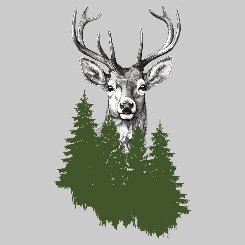 Jäger Bergsteiger Wanderer Hirsch