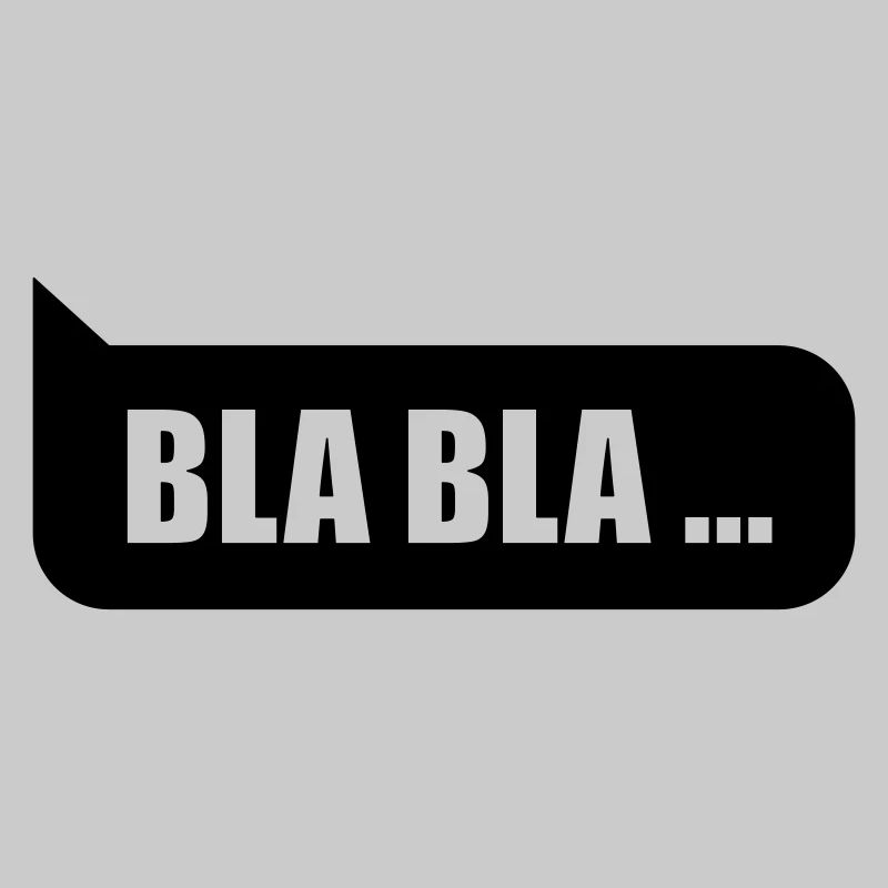 Bulle de parole bla bla bla...
