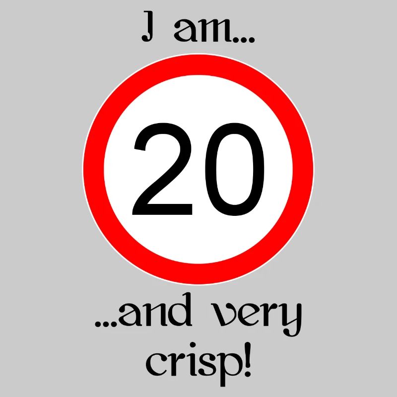 20 years very crisp script black