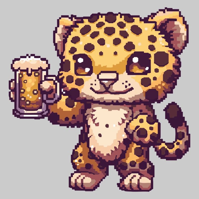 Leopard Bier Pixel