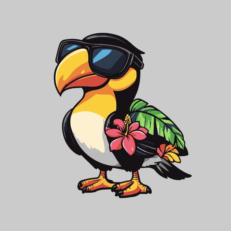 Toucan Bird Comic Cool Summer