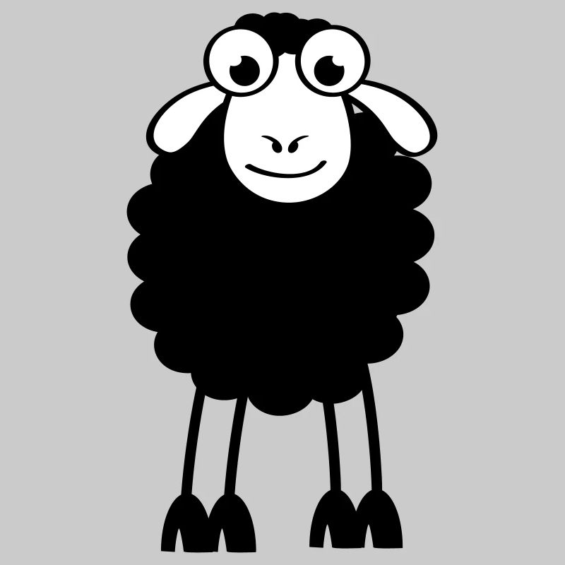 Schafe, weiße oder schwarze Schafe. Träumen oder schlafen