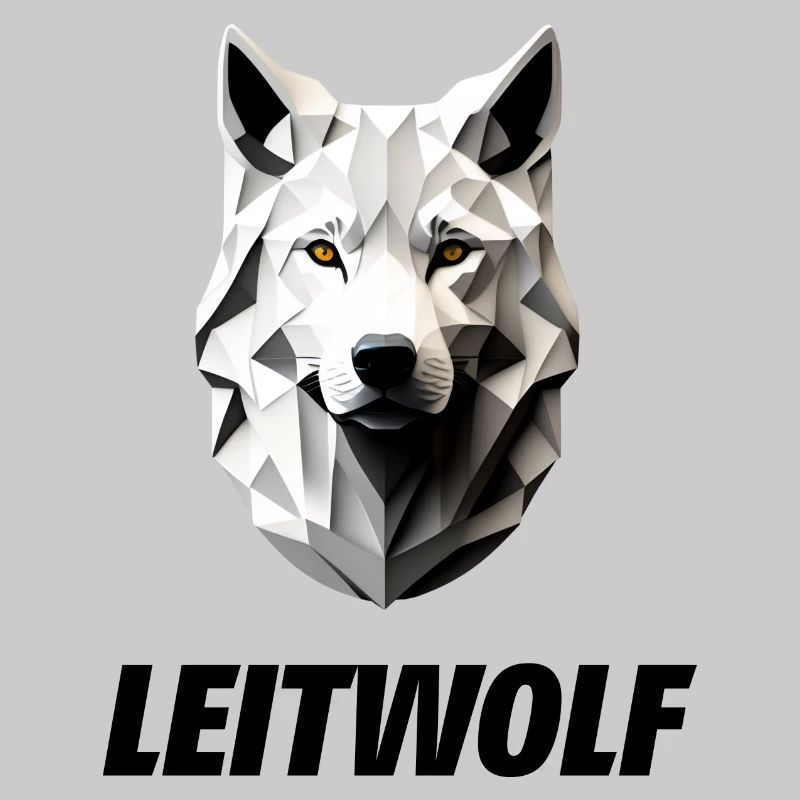 weißer Kopf vom Leitwolf