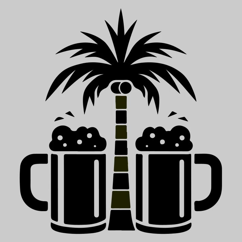 Plage de Beer Palm Trees