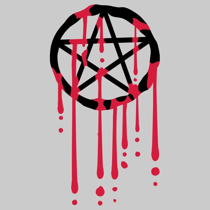 Blood drops pentagram