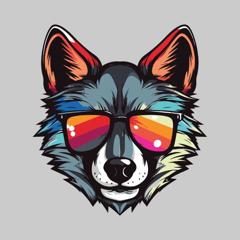 Wolf Kopf Cool