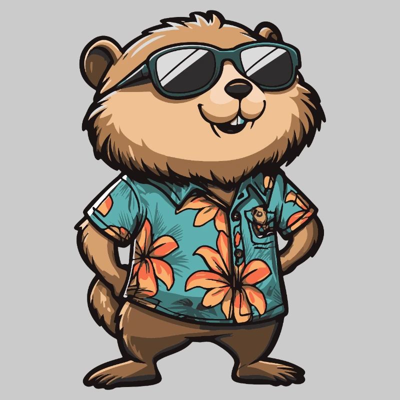 Beaver Comic Cool Summer