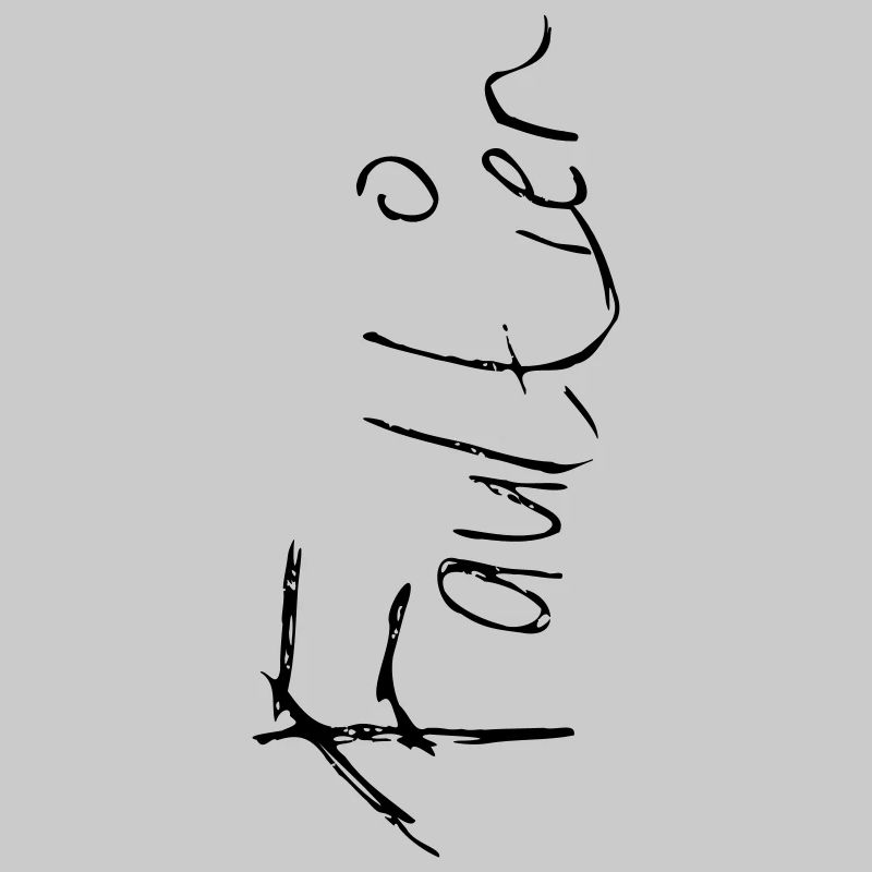 faultier Schriftzug
