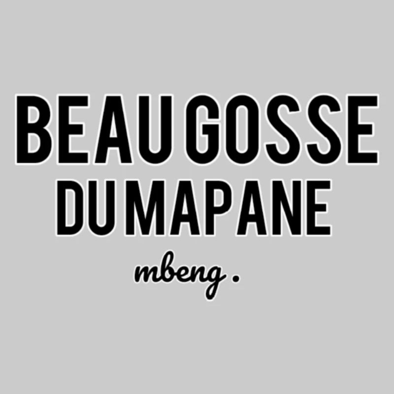 Beau gosse du mapane de la marque mbeng .