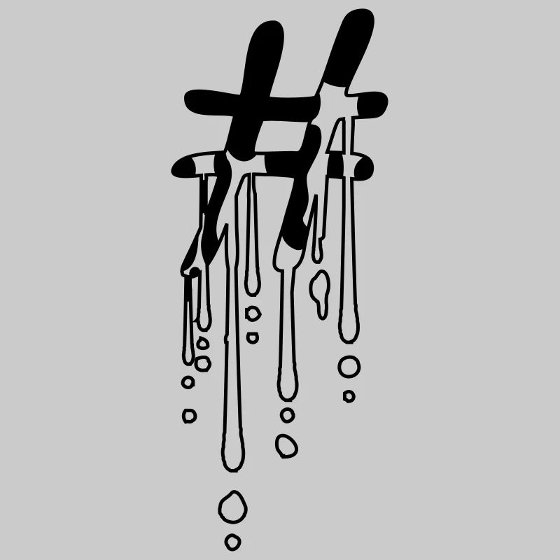 Hashtag Sticky Drop