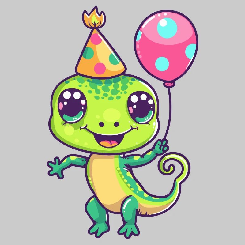 Echse Geburtstag Comic