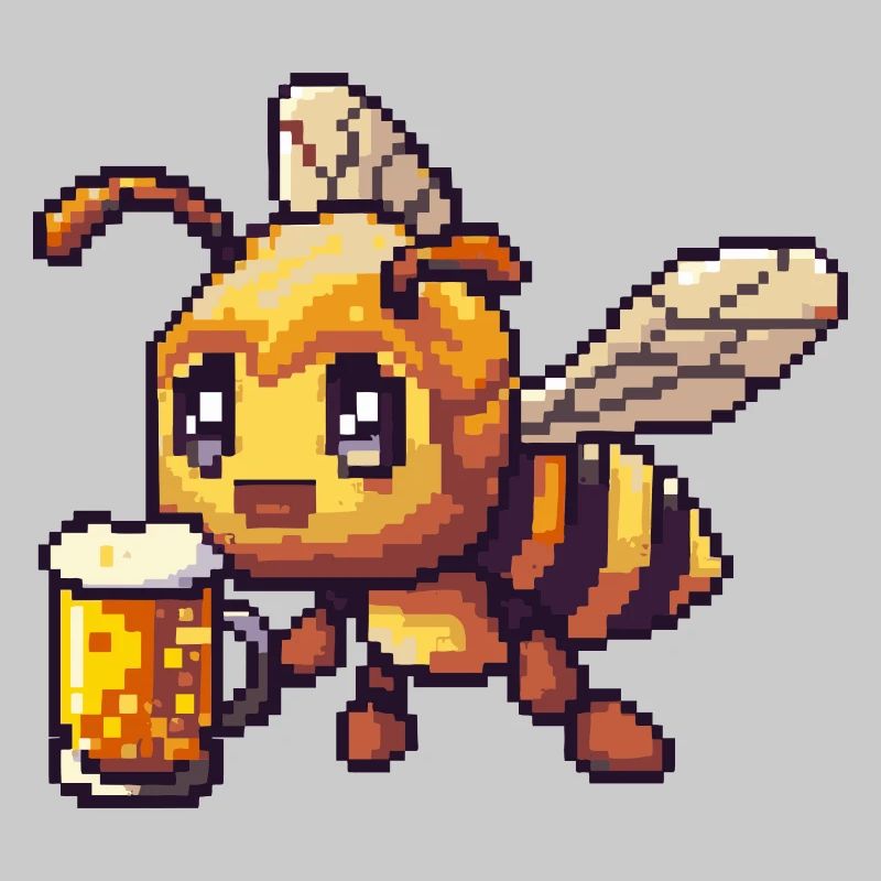 Biene Bier Pixel