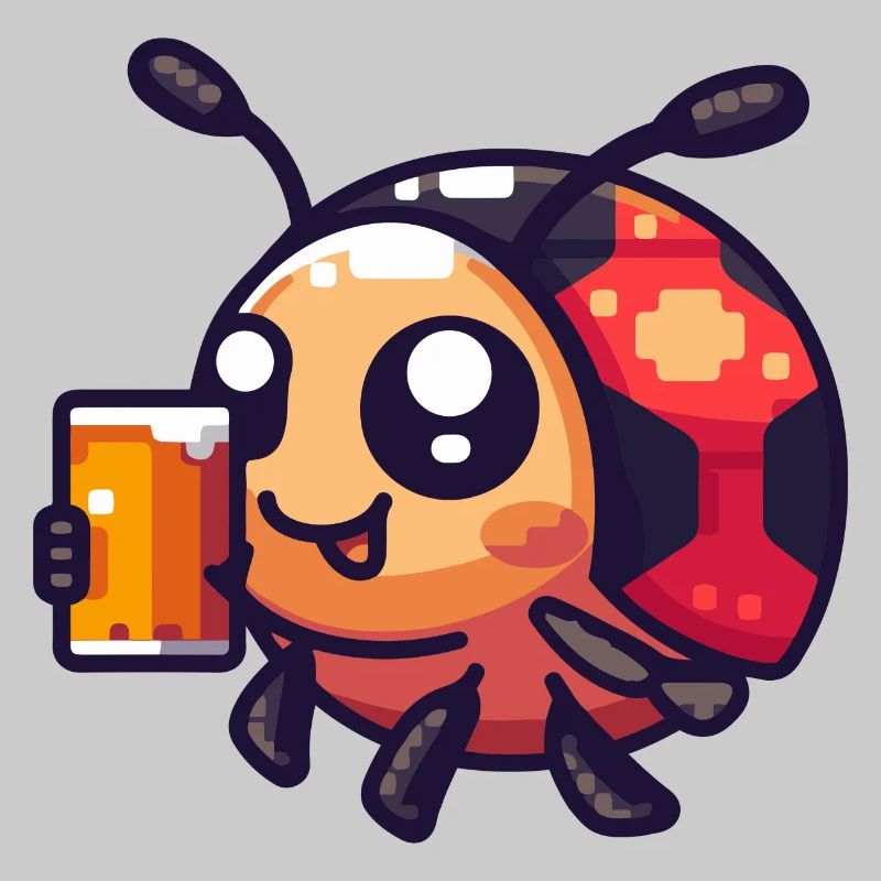 Marienkäfer Bier Pixel