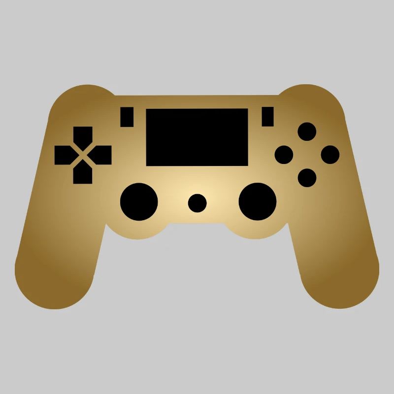 Controller Gaming Gold Nerd Geek Geschenkidee