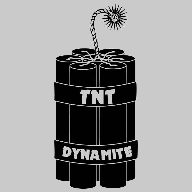 Sept bâtons de dynamite brûlants