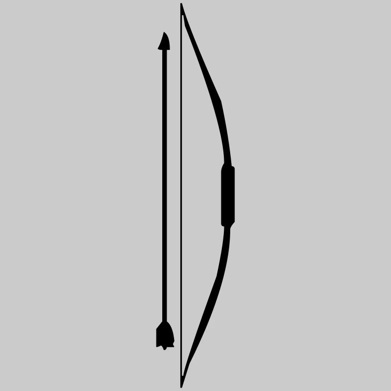 Bow with arrow design