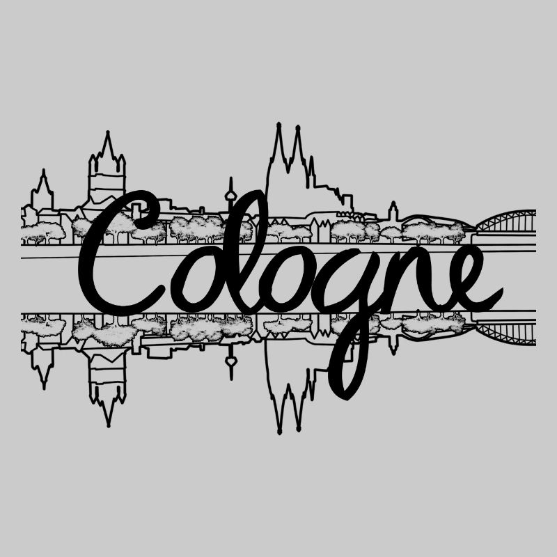 Cologne Skyline - Black