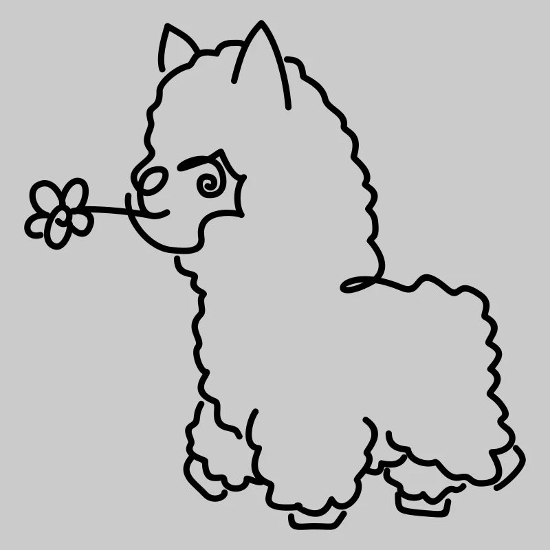 Alpaka einfarbig