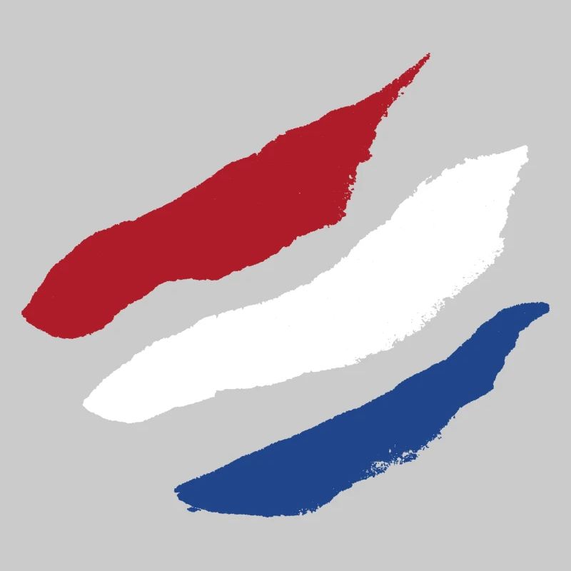 Drapeau des Pays-Bas - Rayures Brosse