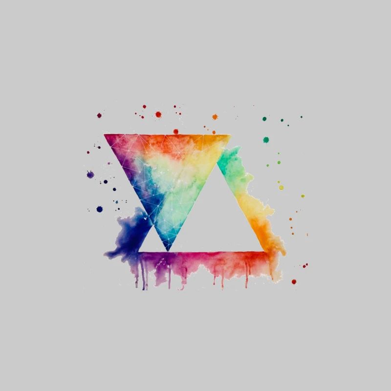 Triangles aux couleurs vives