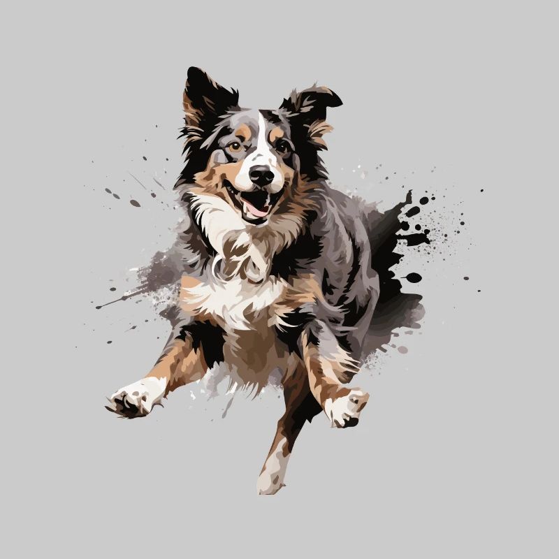 Australian Shepherd in Sprung Design
