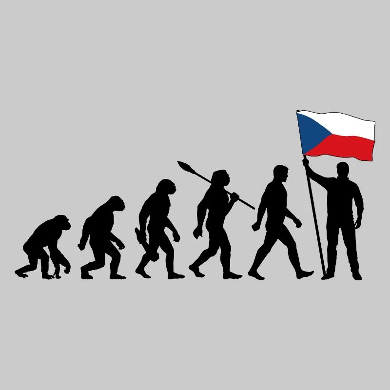 Tschechien - Evolution - Flagge - Nation