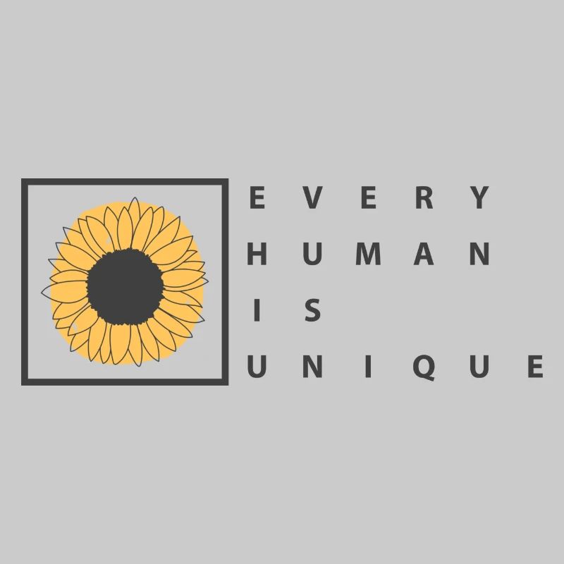 EVERY HUMAN IS UNIQUE design von Philipp Wolf