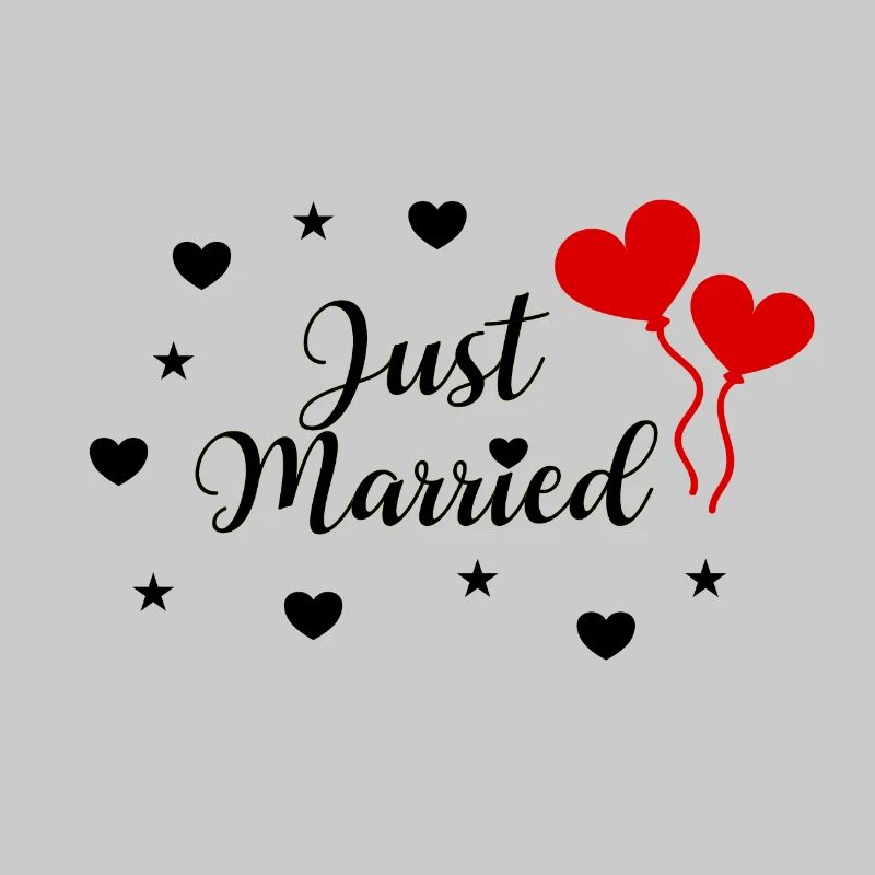 Conception de couple de mariage élégant juste marié