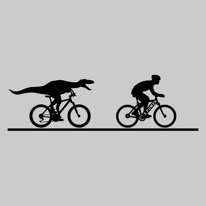 E Biker versus Velociraptor